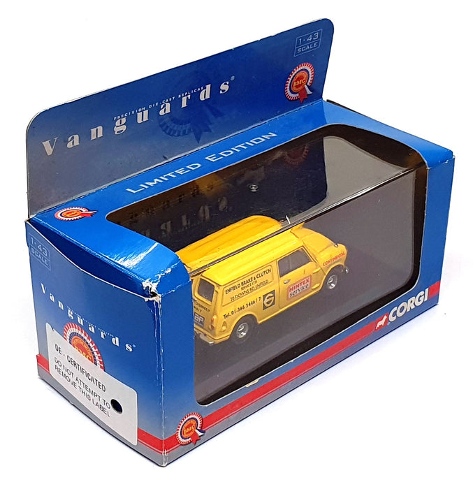 Vanguards 1/43 Scale VA01421 - Mini Van Enfield Brake & Clutch Service - Yellow