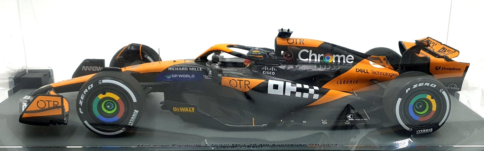 Spark 1/18 Scale 18S987 - McLaren Formula 1 MCL38 #81 4th Australian GP 2024