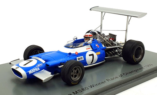 Spark 1/43 Scale S7186 - Matra MS80 Winner Race of Champions 1969 #7