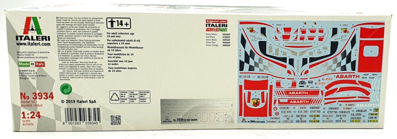 Italeri 1/24 Scale Unassembled Kit 3934 - Iveco Hi-Way E5 Abarth Truck - White