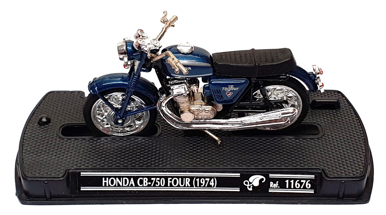 Guiloy 1/24 Scale 11676 - 1974 Honda CB-750 Four Motorbike - Blue