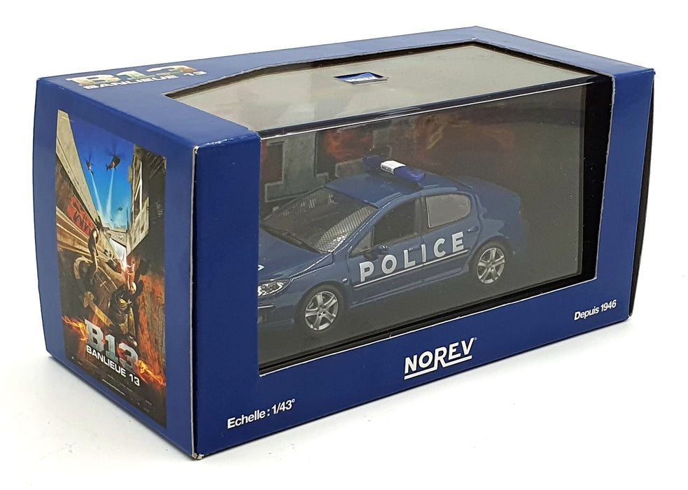 Norev 1/43 Scale 474740 - Peugeot 407 Police Banlieue 13 - Blue