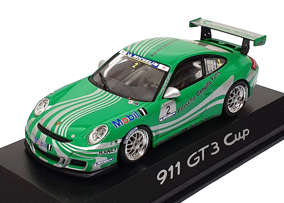 Minichamps 1/43 Scale WAP 020 126 16 - Porsche 911 GT3 Cup #2 Green/Silver