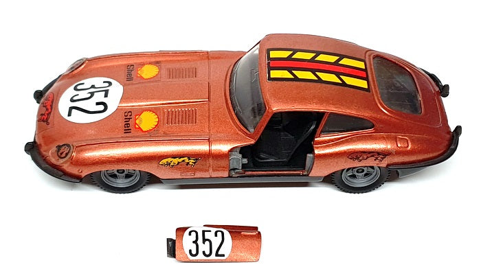 Polistil 1/25 Scale SN02 - Jaguar XK-E 4.2 Litre #352 Race Car - Copper