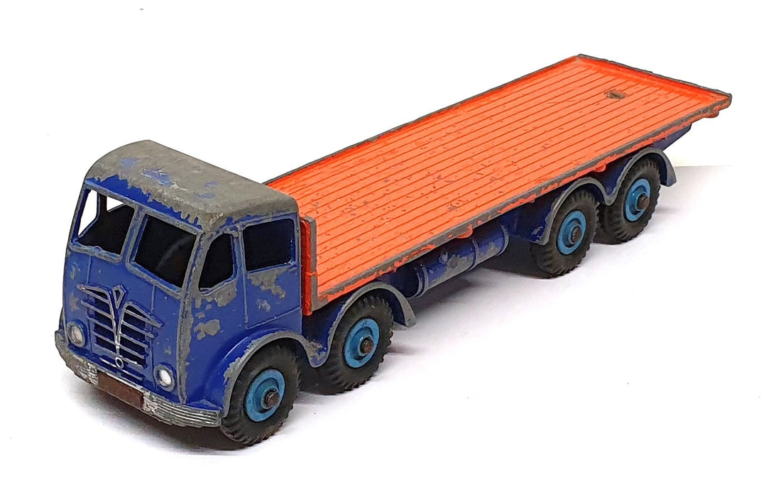 Dinky Supertoys Original Diecast 31526G - Foden Flat Truck - Blue/Orange