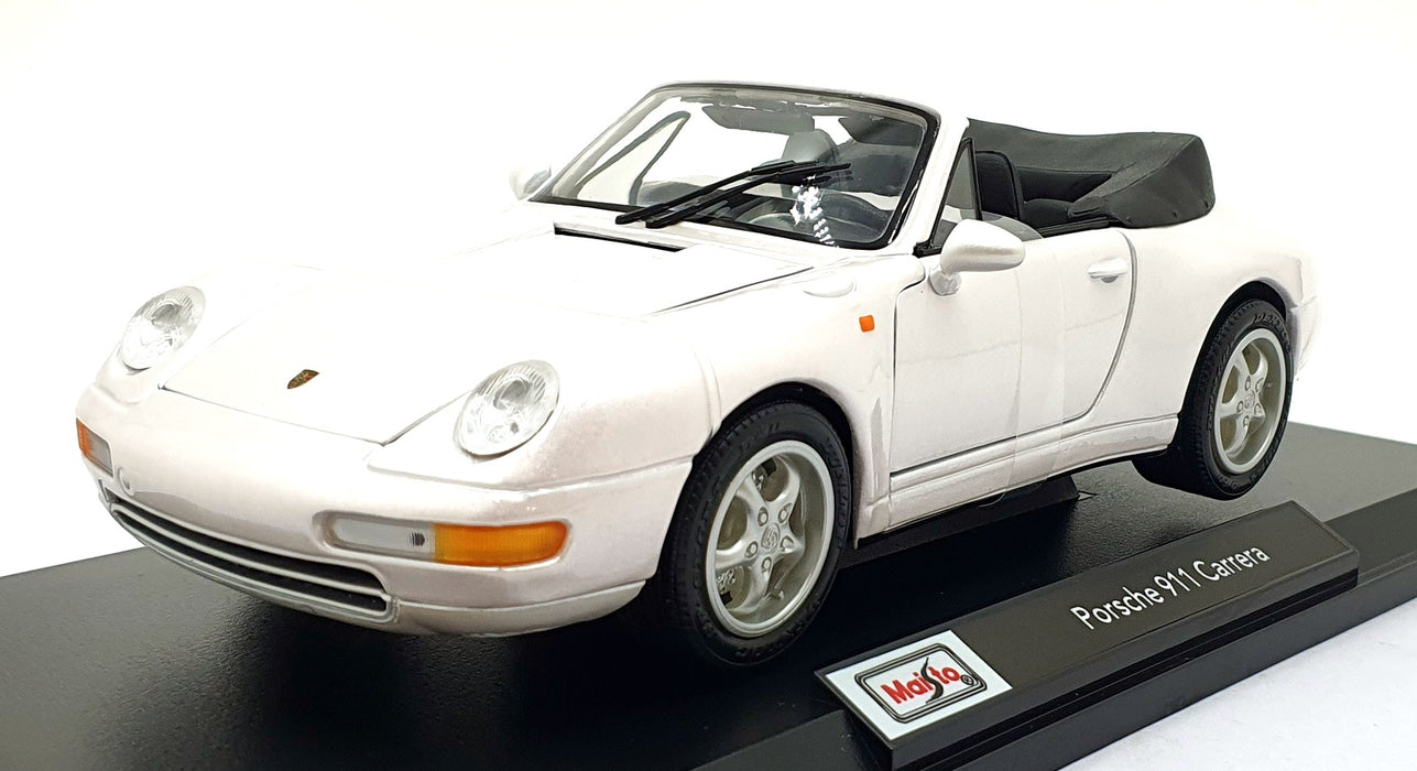 Maisto 1/18 Scale 46629 - Porsche 911 Carrera - Met. White