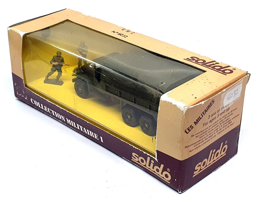 Solido 1/50 Scale Diecast 6032 - GMC Truck & Figures US Army - Green