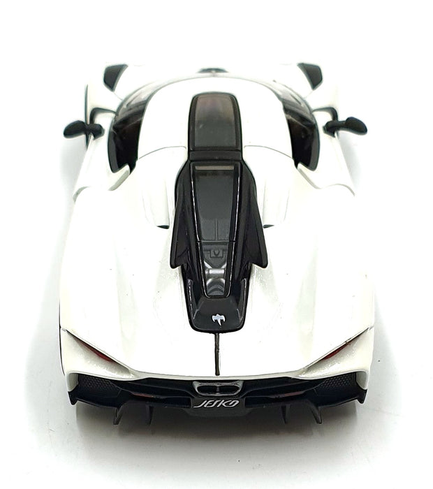 Kinsmart 1/36 Scale Pull Back & Go TY4260 - Koenigsegg Jesko Absolut - Met White