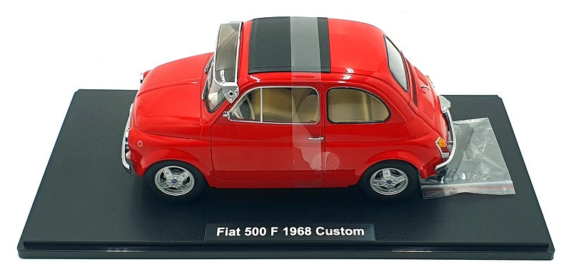 KK Scale 1/12 Scale Diecast KKDC120061 - Fiat 500 F 1968 Custom - Red 