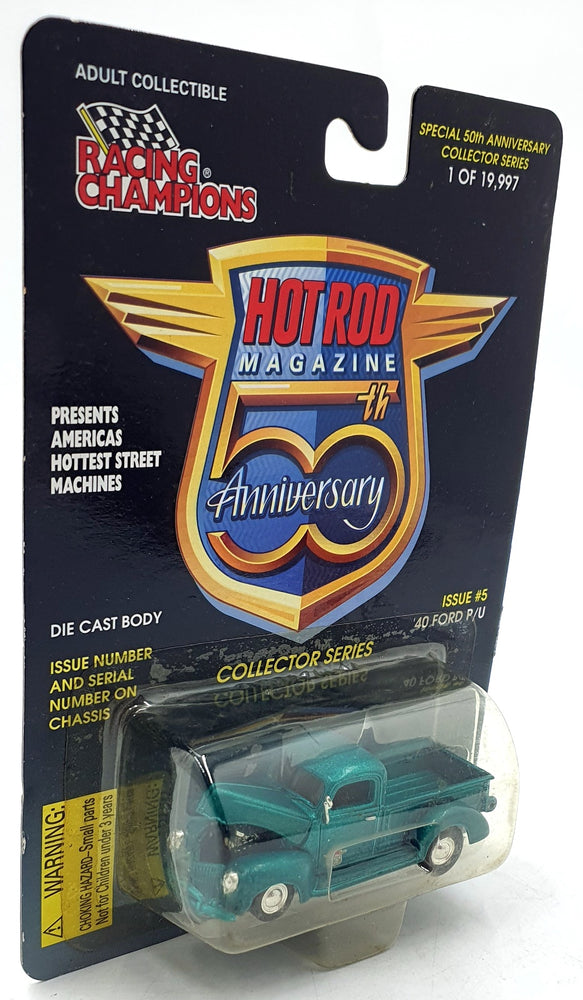 Racing Champions 1/57 Scale 08129 - 1940 Ford Pick Up #5 - Met. Green