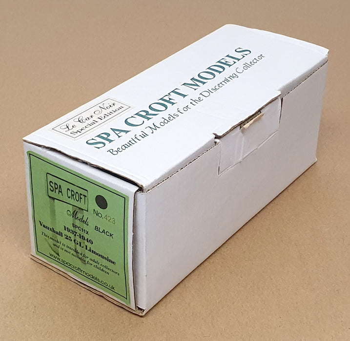 Spa Croft Models 1/43 Scale SPC11X - 1937-40 Vauxhall 25 GL Limousine - Black