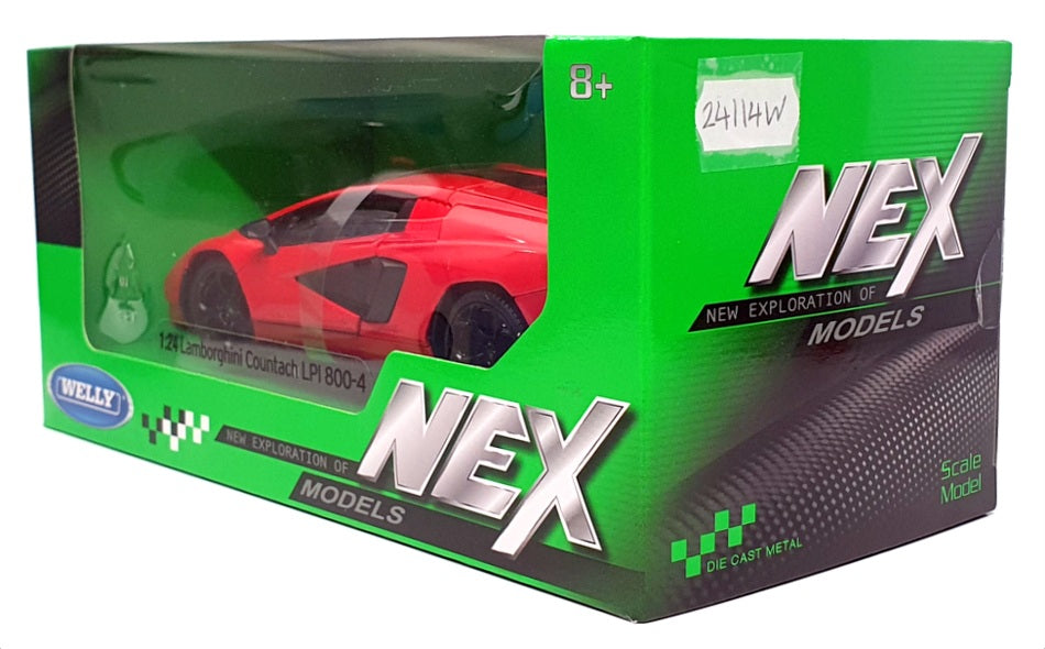 Welly NEX 1/24 Scale 24114W - Lamborghini Countach LPI 800-4 - Red