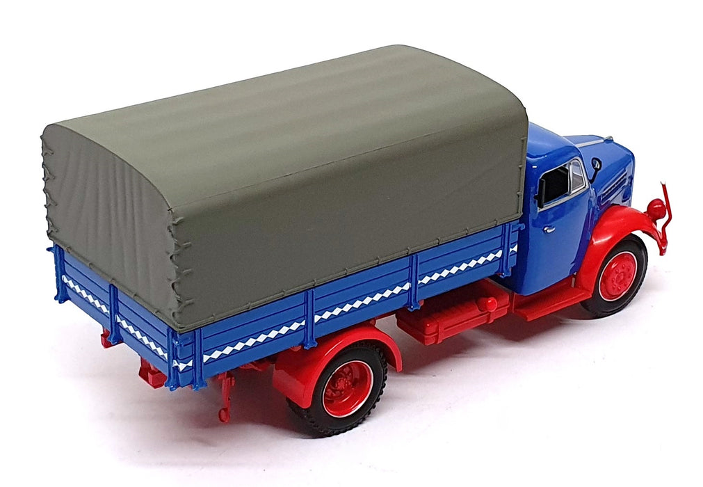 Minichamps 1/43 Scale 439 017020 - Borgward B4500 Pritsche Truck - Blue/Red