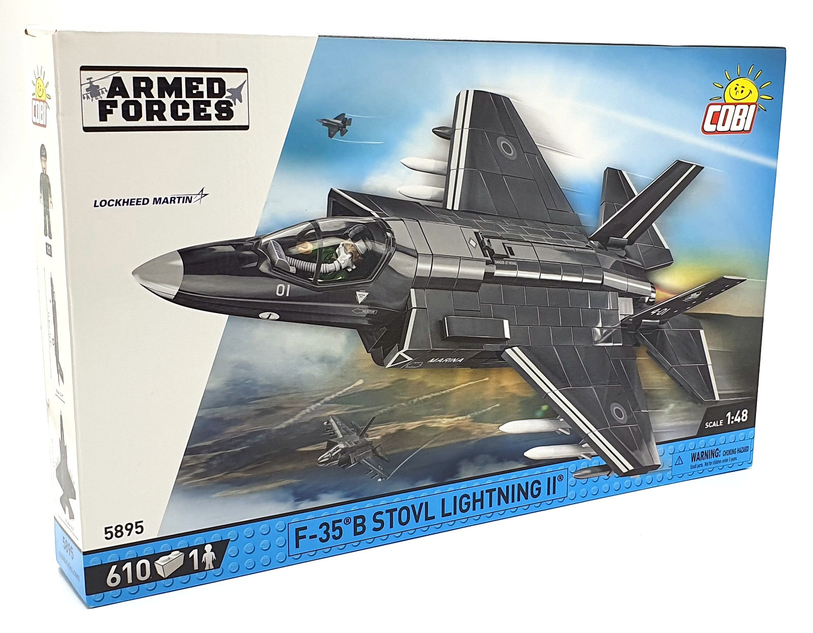 Cobi Bricks 1/48 Scale 5895 - F-35 B STOVL Lightning II Aircraft - USA/Italian