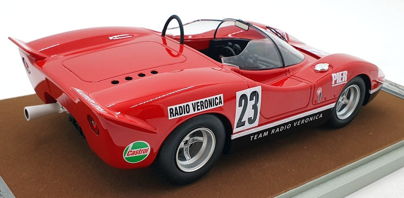 Tecnomodel 1/18 Scale TM18-58B - Abarth 2000 S 1969 Silverstone #23 Swart