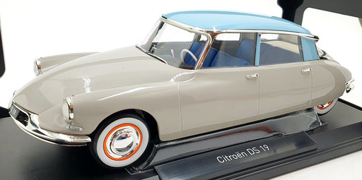 Norev 1/18 Scale Diecast 181763 - Citroen DS 19 1956 - Rose Grey/Turquoise 