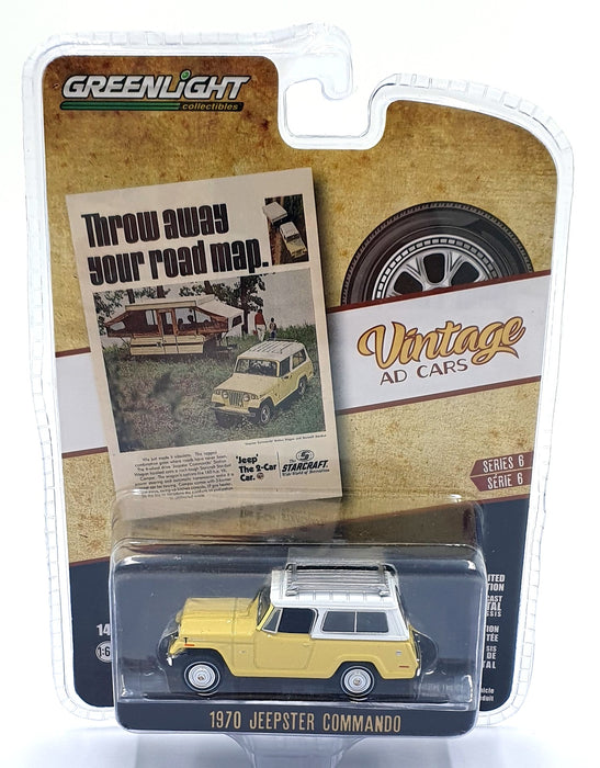Greenlight 1/64 Scale 39090 - 1970 Jeepster Commando - Cream