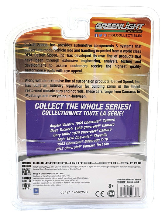 Greenlight 1/64 Scale 39070-A - 1969 Chevrolet Camaro Angelo Vespi's - White