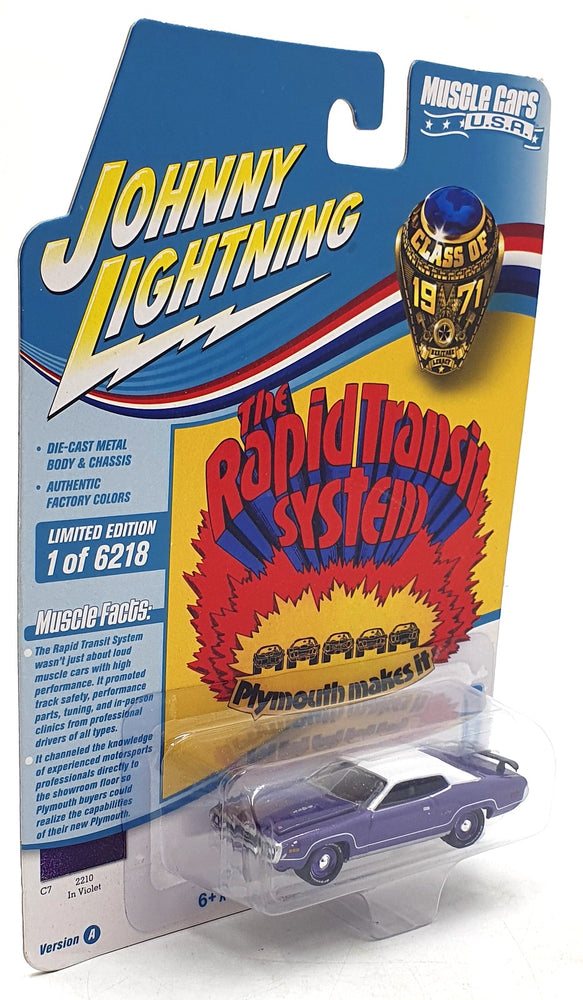 Johnny Lightning 1/64 JLMC026 - 1971 Plymouth GTX - Purple