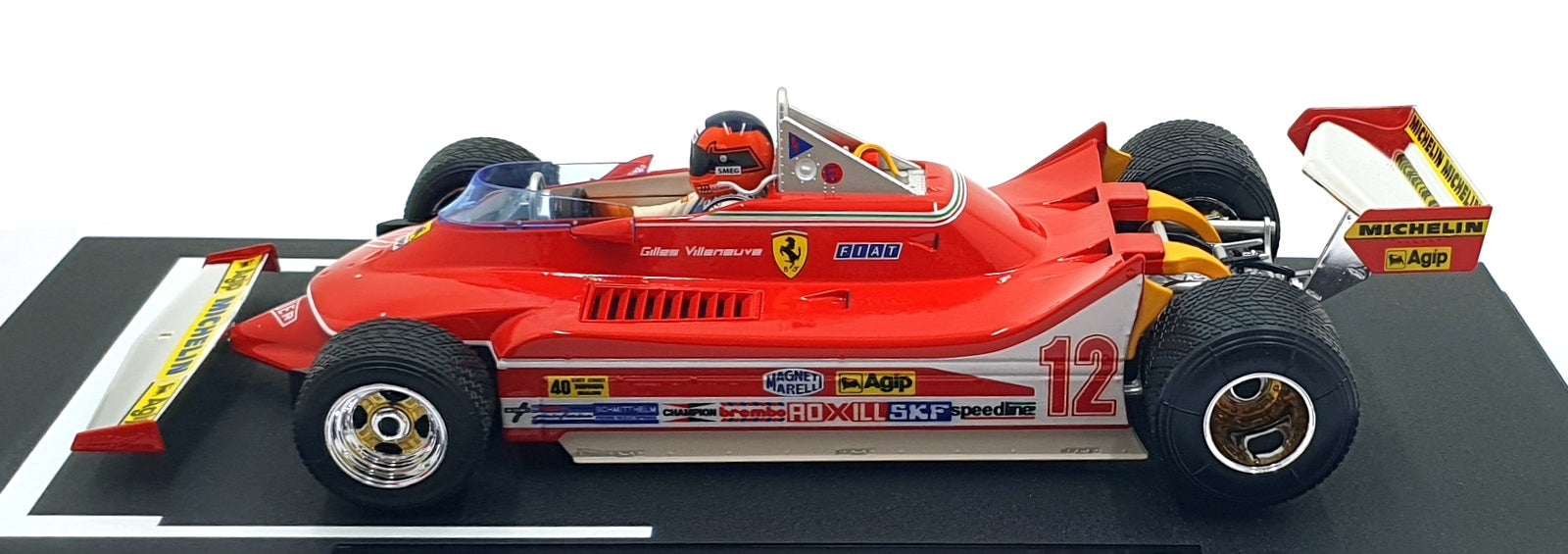 Burago 1/18 Scale 18-01546 Ferrari 312 T4 #12 USA East 1st GP 1979 Villeneuve