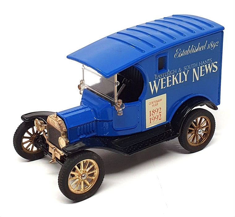 Corgi 9cm Long Diecast MT015 - 1915 Ford Model T Van "Weekly News" - Blue