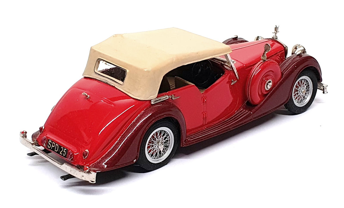 J&M Classics 1/43 Scale JM101 1939 Alvis Speed 25 Charlesworth Closed Red/Maroon