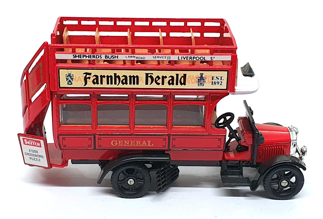 Corgi Appx 15cm Long C858 - Thornycroft Bus Farnham Herald REWORKED