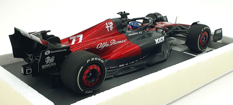 Minichamps 1/18 Scale 117 230177 Alfa Romeo F1 Kick C43 Australian GP 2023 #77