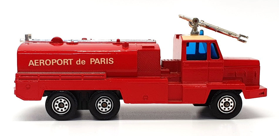 Solido 14cm Long Diecast 351 - Berliet GBC 34 Fire Truck Aeroport de Paris - Red
