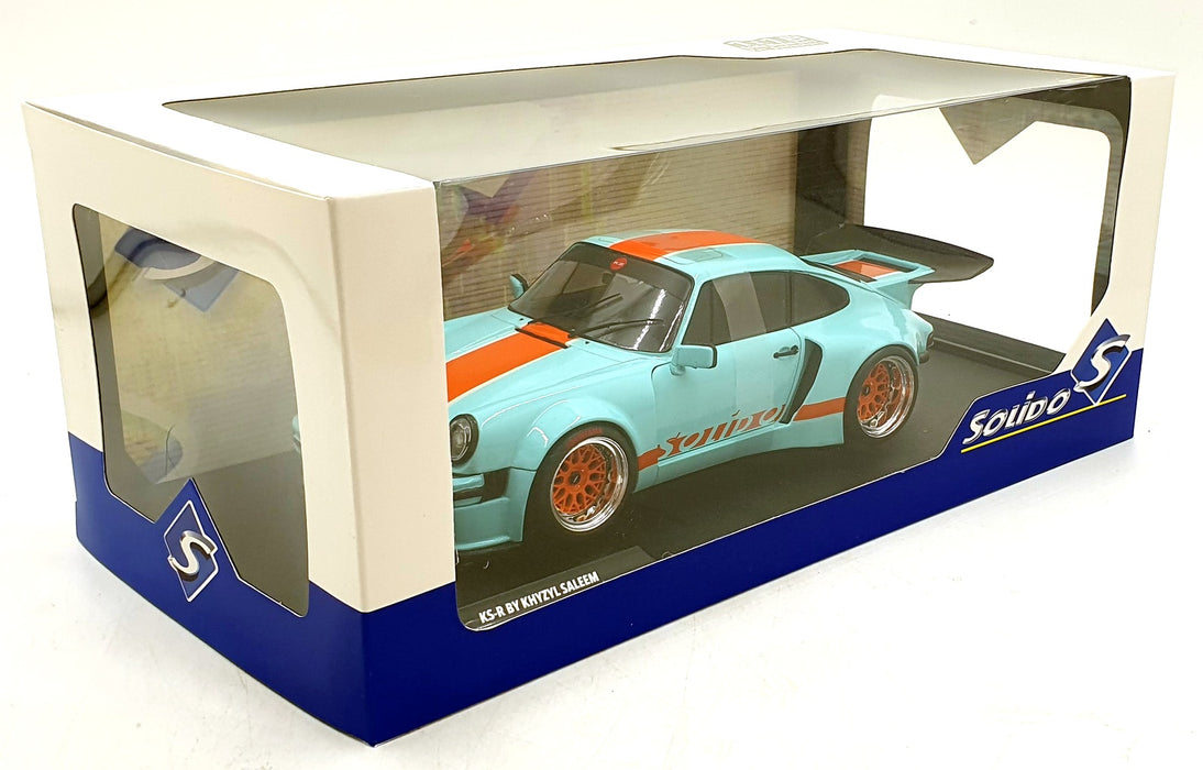Solido 1/18 Scale Diecast S1810504 - 2025 Porsche KS-R Khyzyl Saleem - Met. Blue
