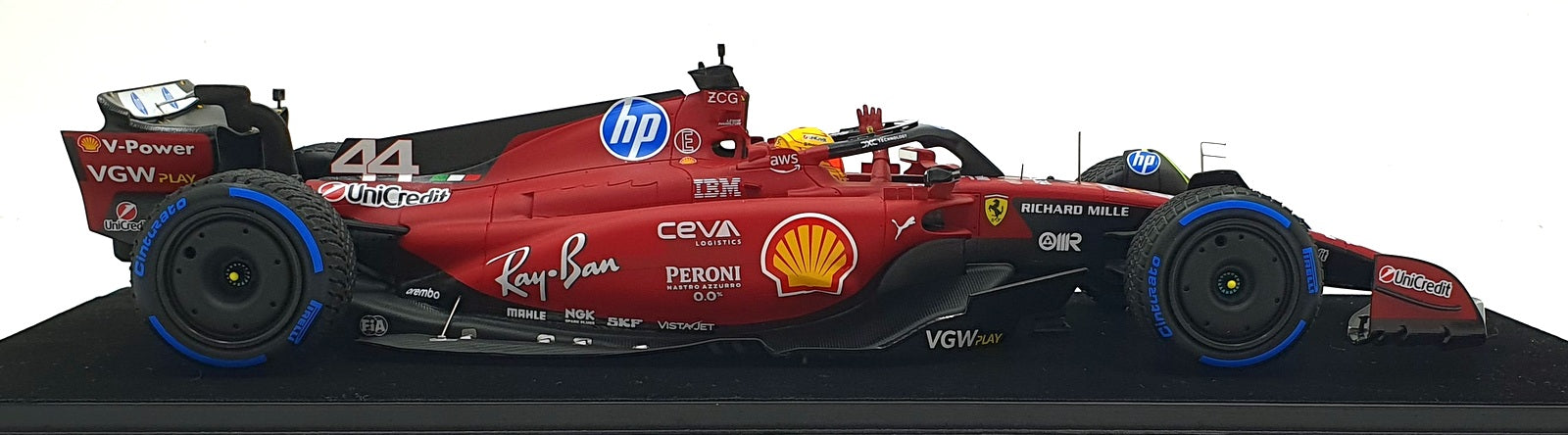 Look Smart 1/18 Scale LS18F1073 F1 Ferrari SF-23 Test Livery 2025 Lewis Hamilton
