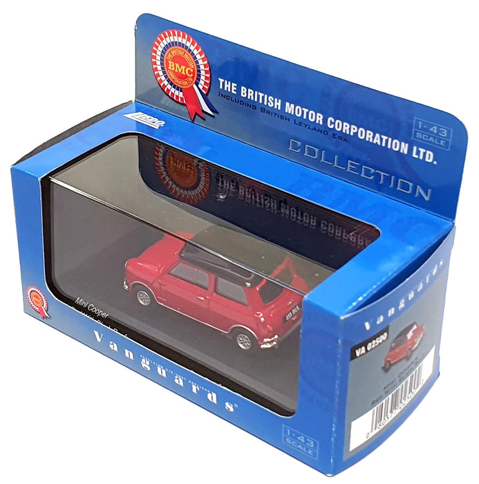 Vanguards 1/43 Scale VA02500 - Mini Cooper - Red With Black Roof