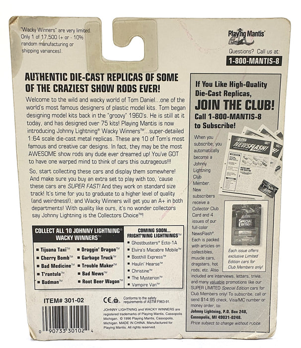 Johnny Lightning 1/64 Scale 301-02 - Wacky Winners Trouble Maker - Silver