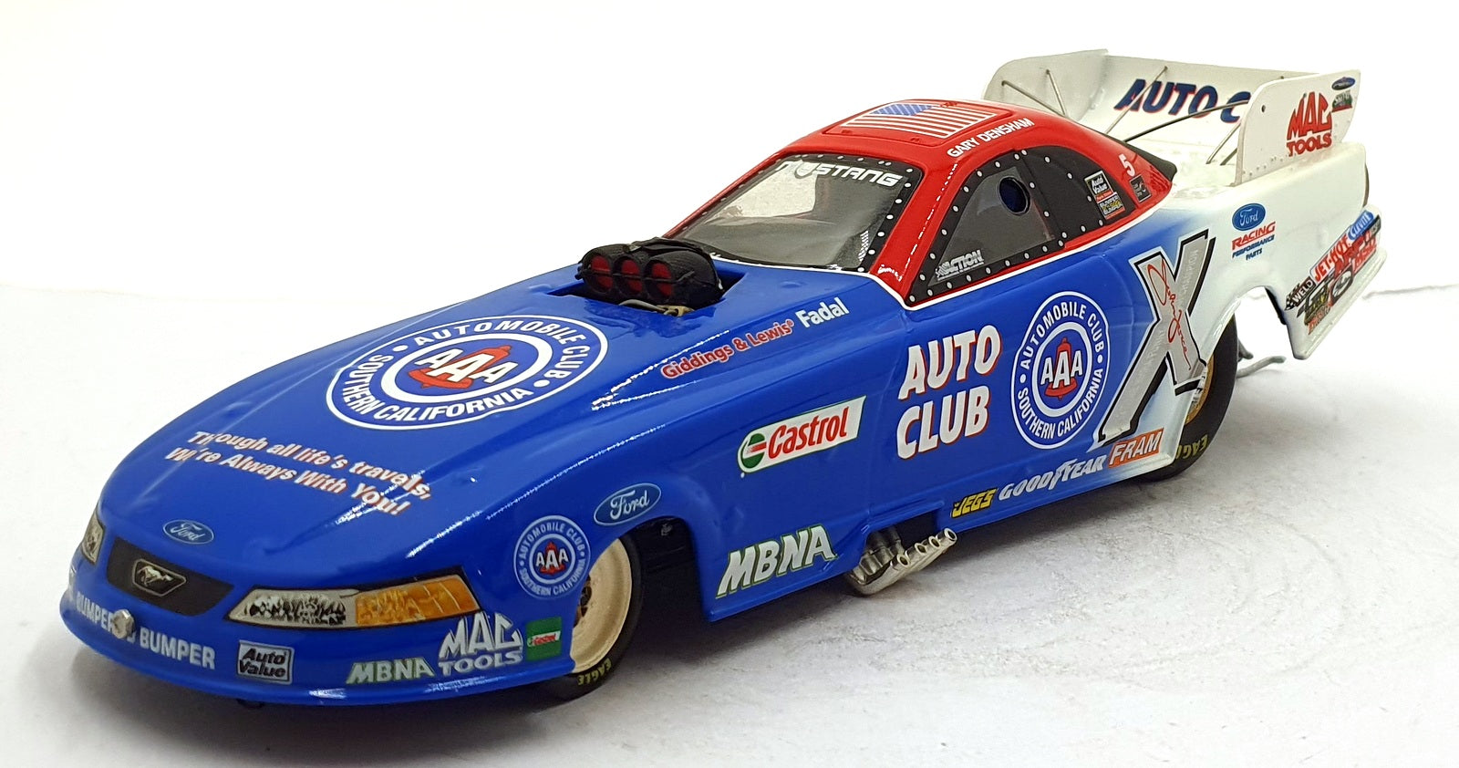 Action 1/24 Scale 102699 - Mustang Funny Car Dragster 2002 - Densham