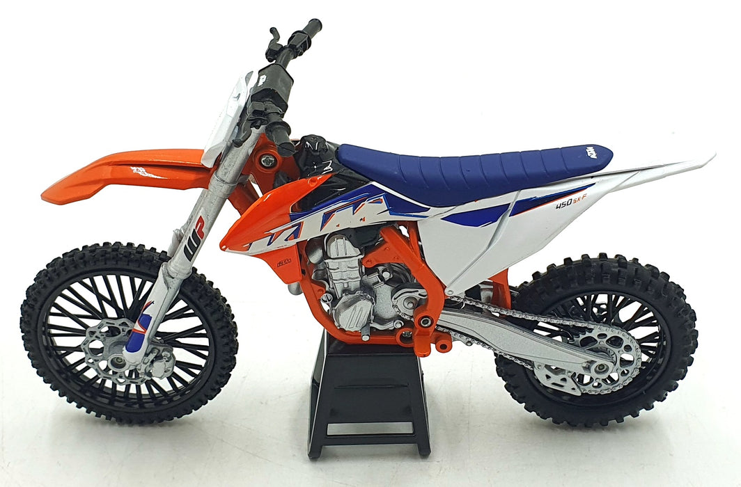 NewRay 1/12 Scale 58343 - KTM 450 SX-F Motorbike - Orange/White