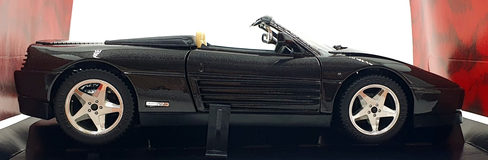 Mira 1/18 Scale Diecast 6101 - Ferrari 348 - Black