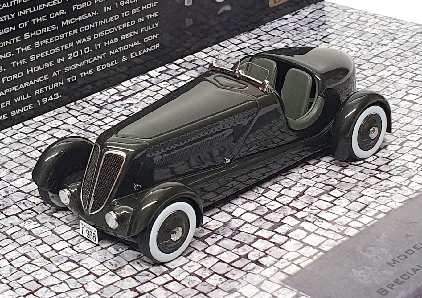 Minichamps 1/43 Scale 437 082040 - 1934 Ford Edsel 40 Special Speedster Dk. Grey