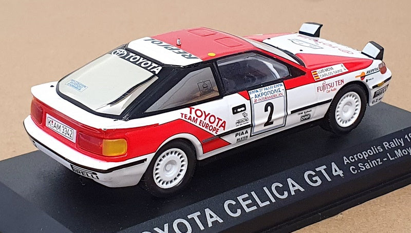 Altaya 1/43 Scale AR902 - Toyota Celica GT4 #2 Acropolis Rally 1990 - White/Red