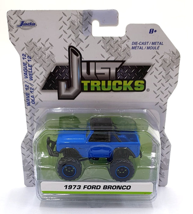 Jada Just Trucks 1/64 Scale 14020 - 1973 Ford Bronco - Blue/Black