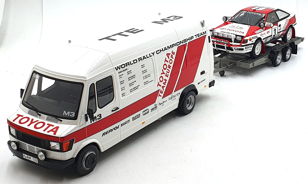 Otto 1/18 Scale OT480 Rally Pack Toyota WRC #3 Support and Trailer