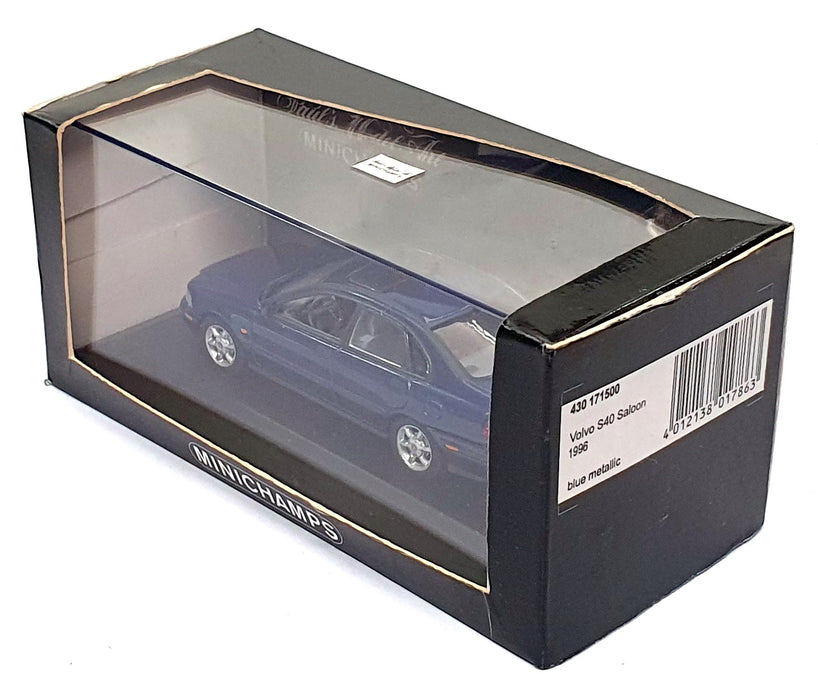Minichamps 1/43 Scale 430 171500 - 1996 Volvo S40 Saloon - Met. Blue