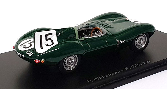 Spark Model 1/43 Scale S2926 - Jaguar D Type #15 Le Mans 24H 1954 - Green