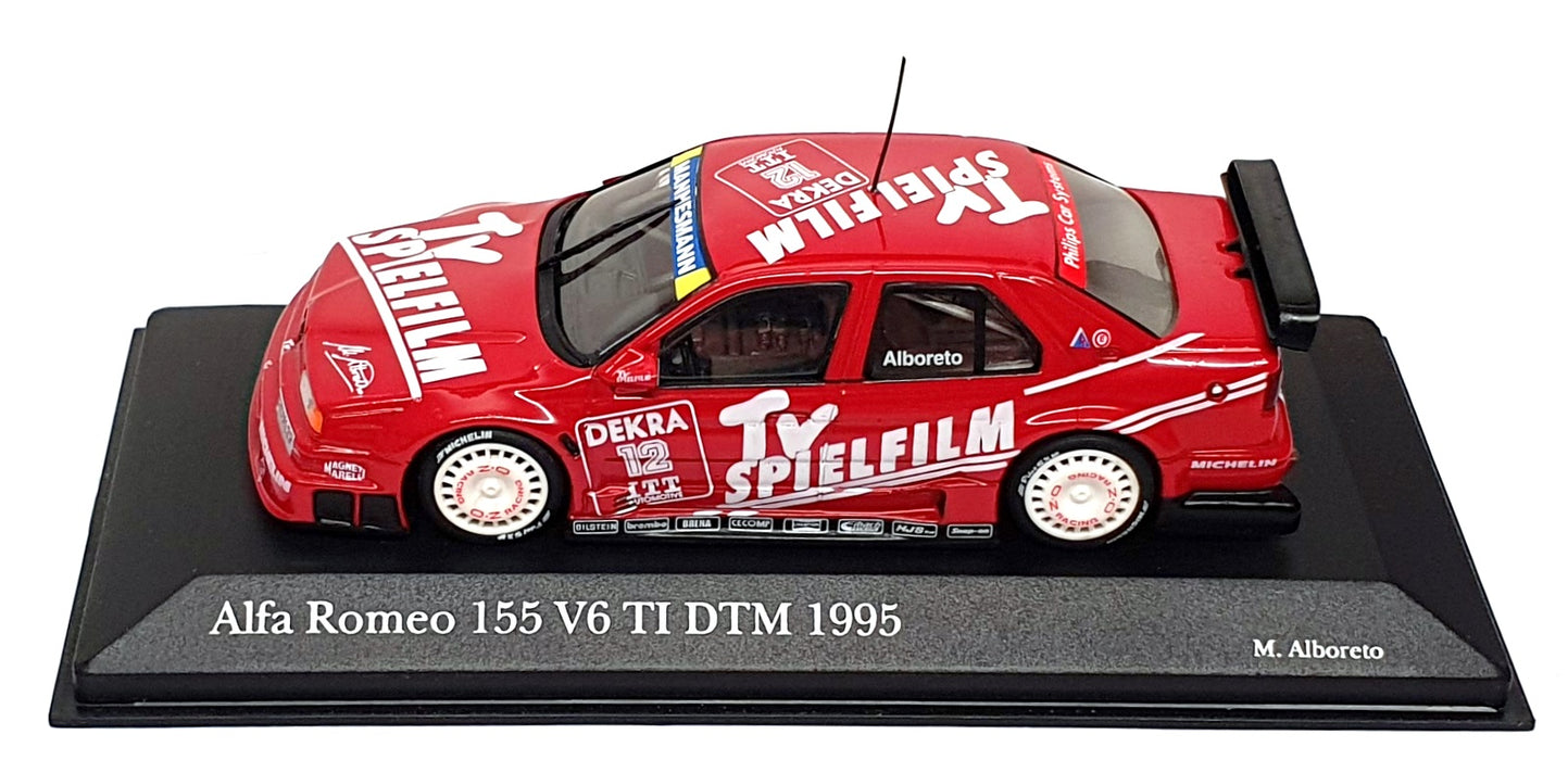 Minichamps 1/43 Scale 430 950212 - Alfa Romeo 155 V6 TI DTM '95 #12 Alboreto