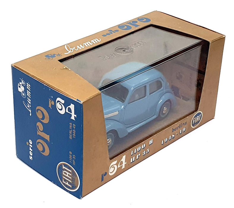 Brumm 1/43 Scale Diecast R64 - 1948-49 Fiat 1100B Berlina - Lt. Blue