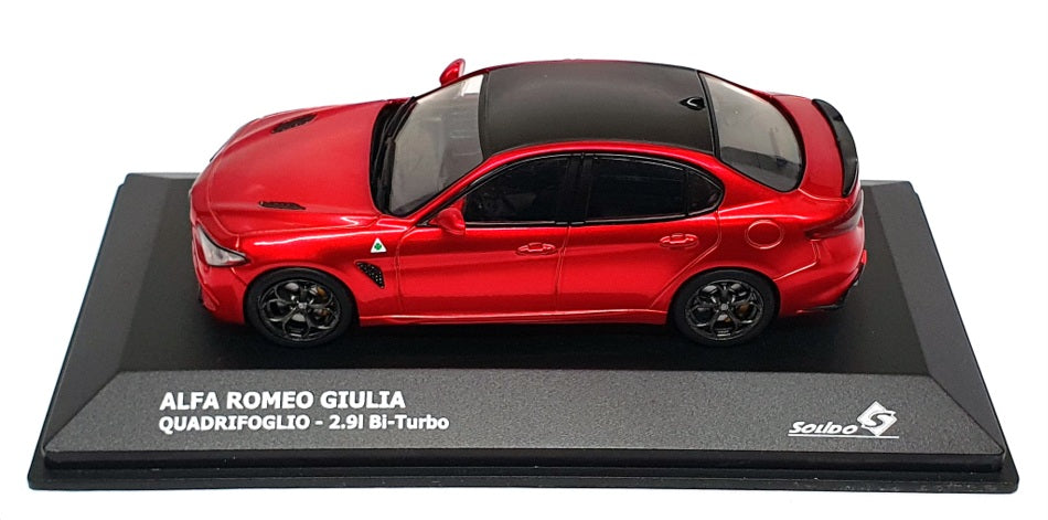 Solido 1/43 Scale S4313102 - Alfa Romeo Giulia Quadrifoglio - Monza Red