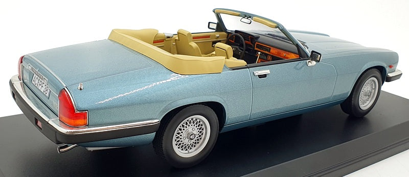 Norev 1/18 Scale Diecast 182635 - Jaguar XJ-S Cabriolet 1988 - Metallic Blue