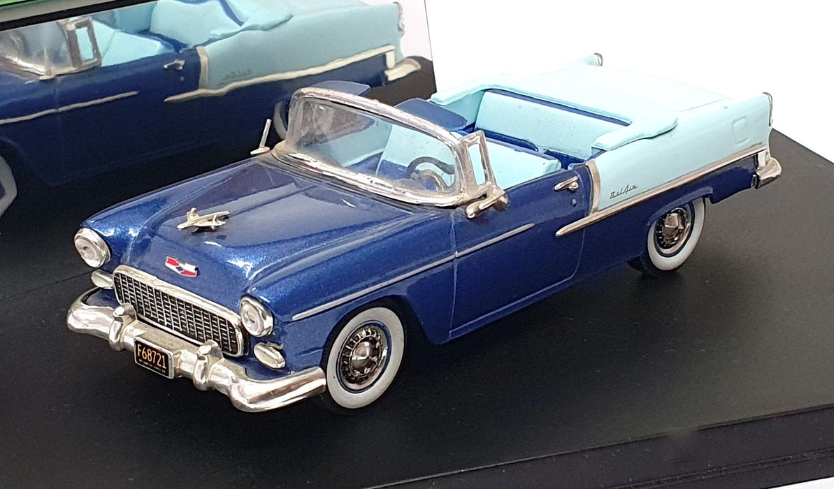 Vitesse 1/43 Scale AV094A 1955 Chevrolet Bel Air Skyline Blue/Met. Glacier Blue