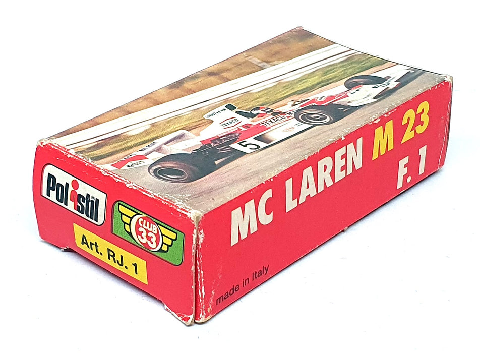 Polistil Appx 8cm Long Diecast RJ.1 - F1 McLaren M23 #1 - Red/White