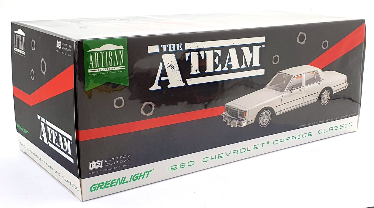 Greenlight 1/18 Scale 19109 - 1980 Chevrolet Caprice Classic The A Team - White