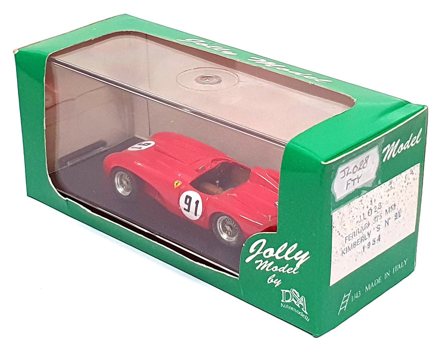 Jolly Model 1/43 Scale JL028 - Ferrari 375 MM Kimberly's #91 1954 - Red